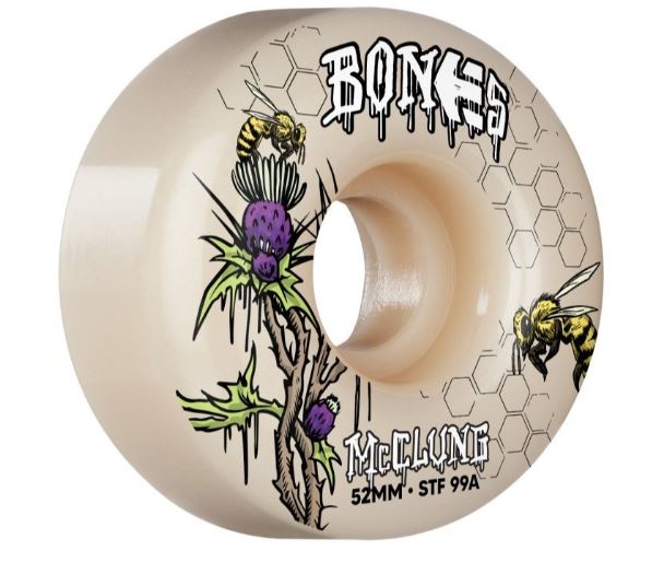 Bones STF X Etnies McClung V1 54mm X 103a Skateboard Wheels