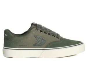cariuma naiocao pro bronze green suede shoes