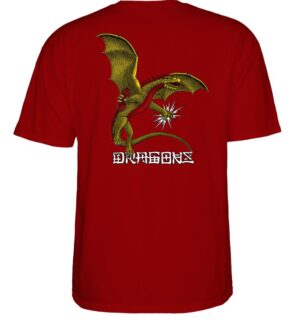 Powell Peralta Dragon Logo Garnet Tee