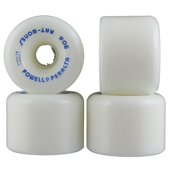 Powell Peralta Rat Bones 60mm X 90a White Skateboard Wheels - Image 2