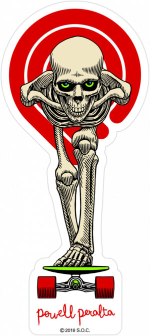Powell Peralta Tucking Skeleton Sticker