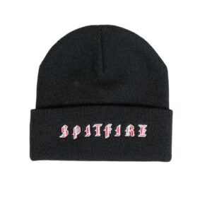 spitfire old e black/red beanie