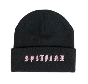 spitfire old e black/red beanie