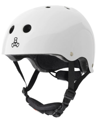Triple 8 Lil 8 White Glossy Helmet