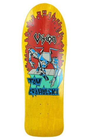 Vision Groholski Robot Yellow Stain 9.5" Reissue Deck