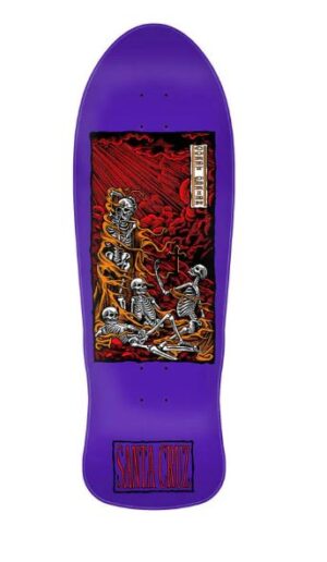 Santa Cruz O'Brien Purgatory Purple 9.85 Skateboard Deck
