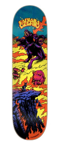 Santa Cruz Delfino Inferno 8.25 Skateboard Deck