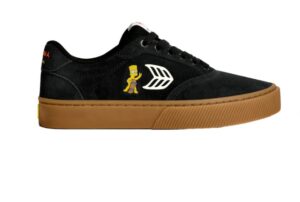 Cariuma X Bart Simpsons Naioca Black Suede Shoes