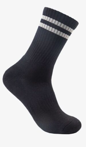 Globe Singles Black/Grey Stripe Crew Socks