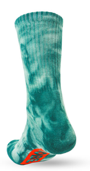 Globe Singles Dark Green Tie Dye Crew Socks