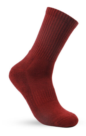 Globe Singles Maroon Crew Socks