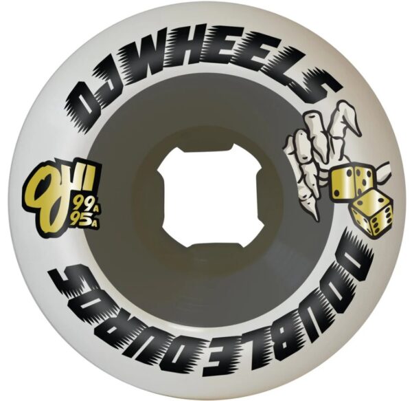 OJ Double Duro White Black Mini Combo 58 X 99a/95a Skateboard Wheels