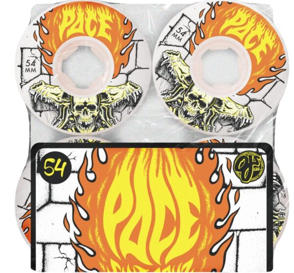OJ Dungeon Pace White 54mm 101a Skateboard Wheels