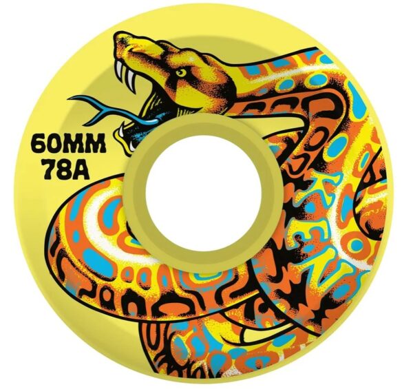 Slime Balls Jeff Kendall Snake Yellow 60mm X 78a Skateboard Wheels