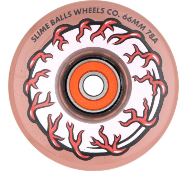 Slime Balls Light Ups Pink Eyes 66mm X 78a Skateboard Wheels