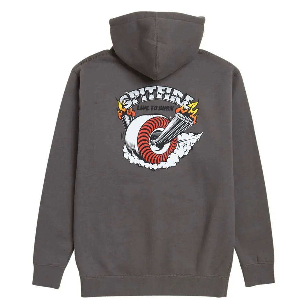Spitfire Burnout Charcoal Hoodie