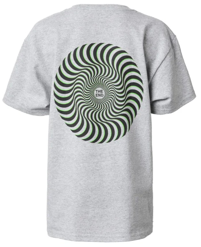 Spitfire Classic Swirl Overlay Grey Youth Tee