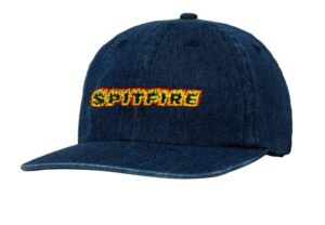 Spitfire Flames Script Denim Strapback Hat
