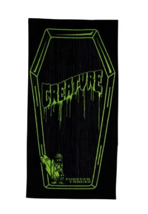 Creature Coffin Black Towel