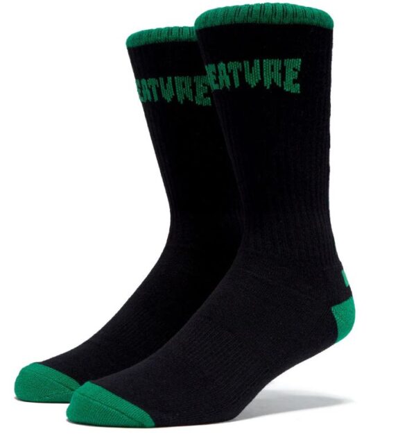 Creature Crash & Burn Black Socks