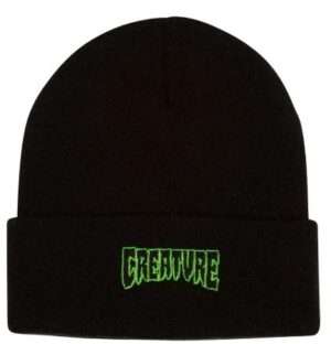 Creature Logo Outline Black Beanie