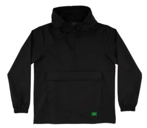 Creature Patent Black Windbreaker Jacket