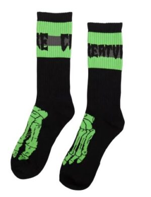Creature Trench Foot Black Socks 2pk