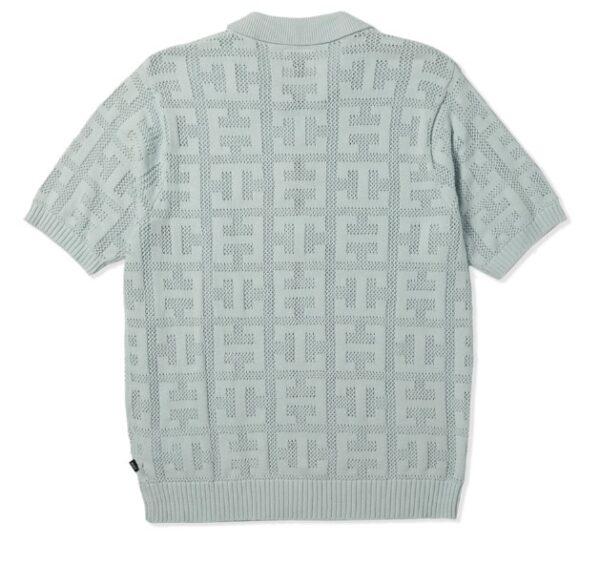 HUF Monogram Jacquard Sky Zip Sweater