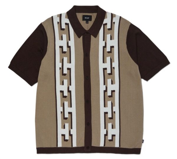 HUF Pillar Brown Knit Sweater