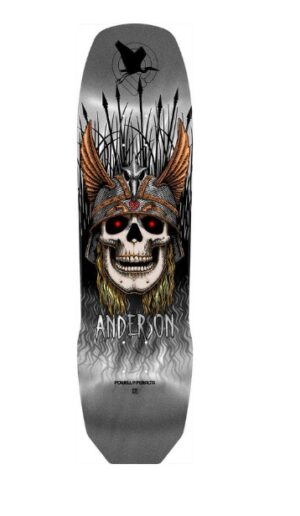 Powell Peralta Andy Anderson Heron Silver Foil 8.45 Skateboard Deck