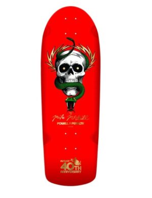 Powell Peralta Mike McGill McTwist 40th Anniversary Red/Gold Foil 10 Deck