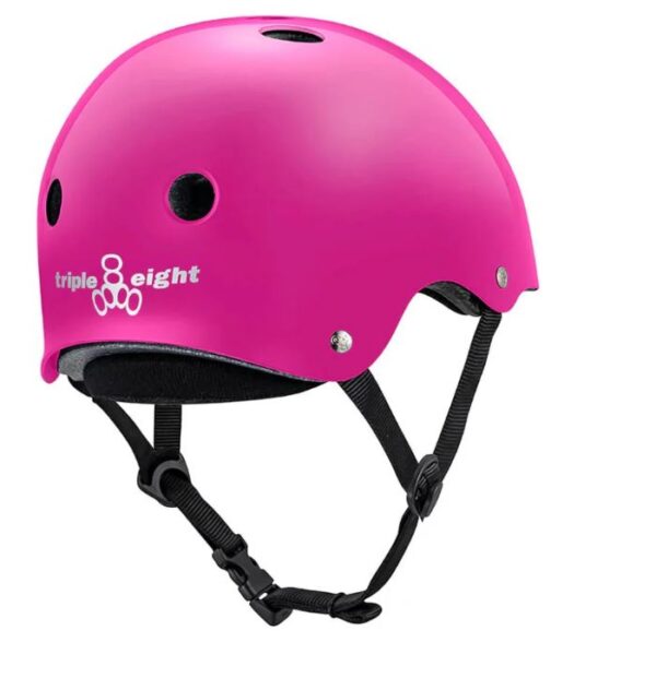 Triple 8 Deep Cover Pink Glossy Helmet