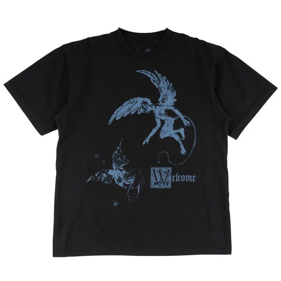 Welcome Fairy Black Tee