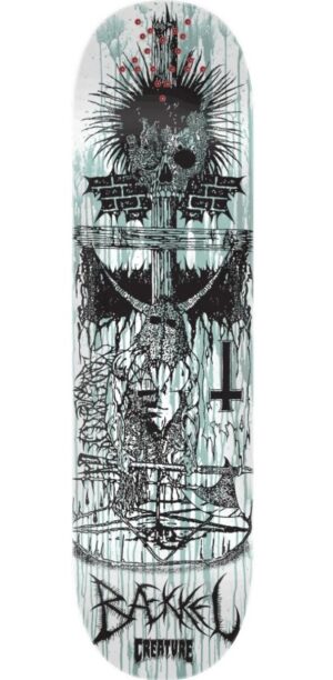 Creature Baekkel BLK MTL 8.6 Skateboard Deck