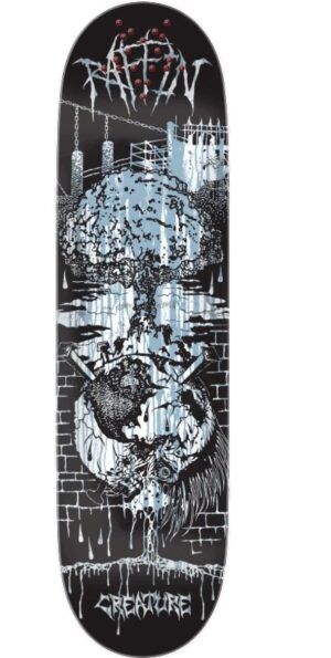 Creature Raffin BLK MTL 8.53 Skateboard Deck