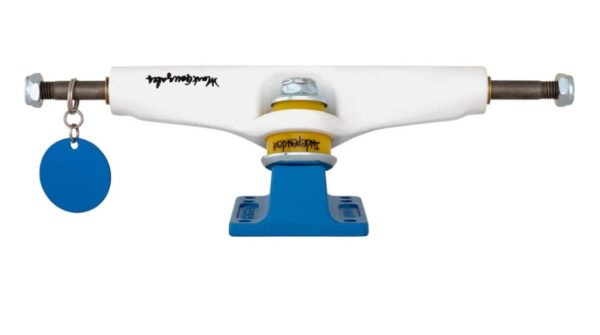 Independent Mark Gonzalez Stage 4 Flat White Blue 151 Skateboard Trucks