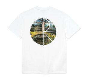 Polar Skate Co. Fill Logo Burnside White Tee