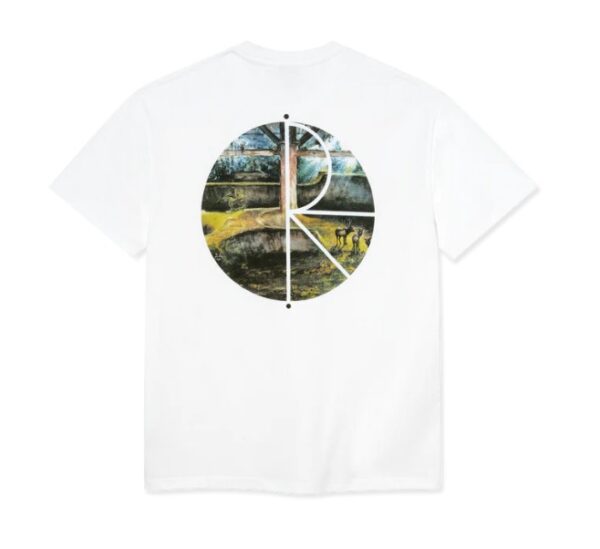Polar Skate Co. Fill Logo Burnside White Tee