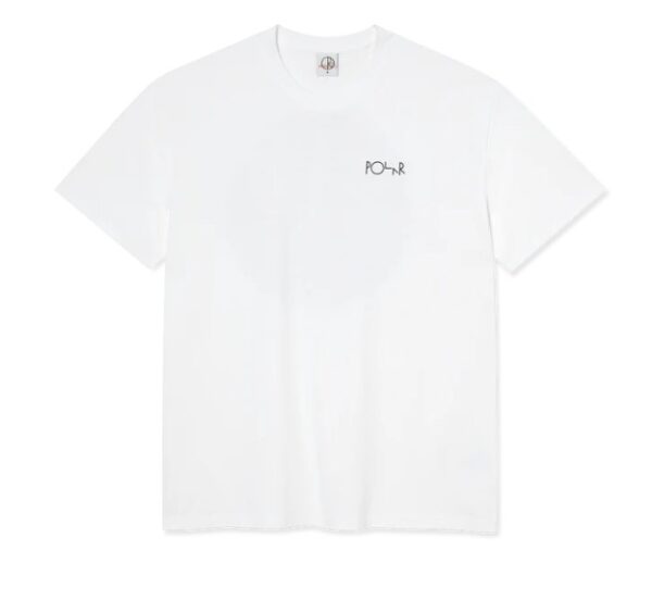 Polar Skate Co. Fill Logo Burnside White Tee
