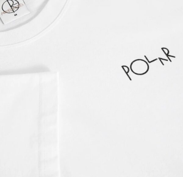 Polar Skate Co. Fill Logo Burnside White Tee