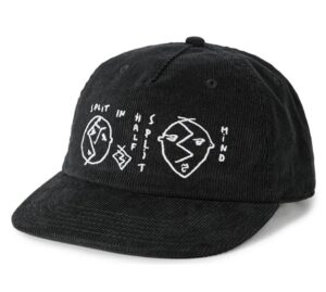 Polar Skate Co. James Split In Half Black Snapback Hat