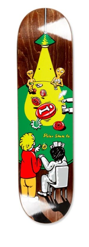 Polar Skate Co. Oskar Rozenberg Poker Face 8.5 Skateboard Deck