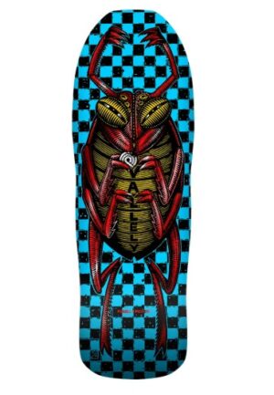 Powell Peralta Mike Vallely Bug Blue/Red Foil 10 Skateboard Deck