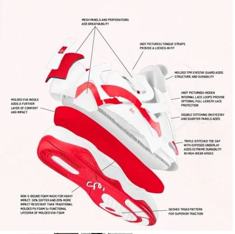 és TJ Rogers Black/Blue/White Shoes