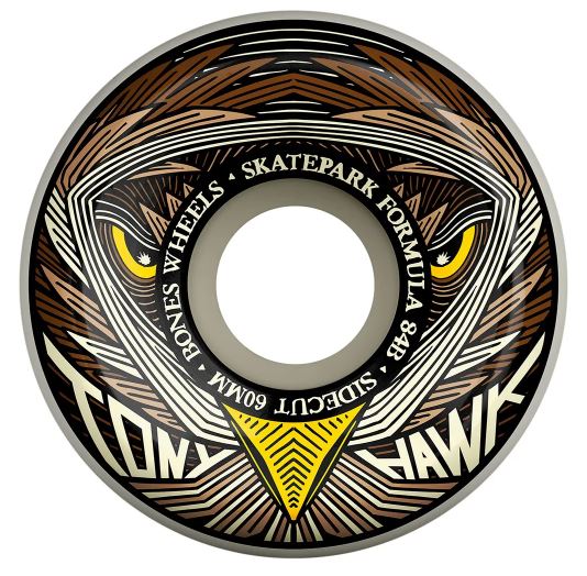Bones SPF Hawk Night Hawk 58mm X 84b Sidecut Skateboard Wheels