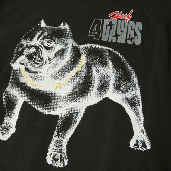 HUF 4 The Dawgs Vintage Black Tee