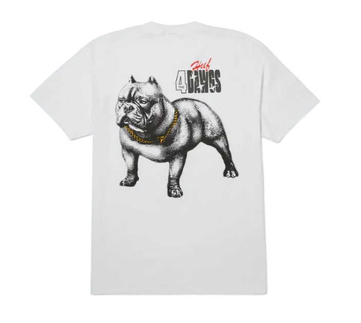 HUF 4 The Dawgs White Tee