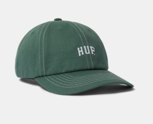 HUF Arch Logo Forest Green 6 Panel Hat