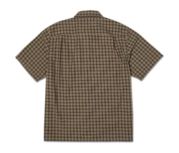 HUF Stretch Micro Plaid Clay Shirt