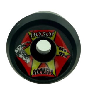 Hosoi Rockets Black 61mm X 97a Skateboard Wheels